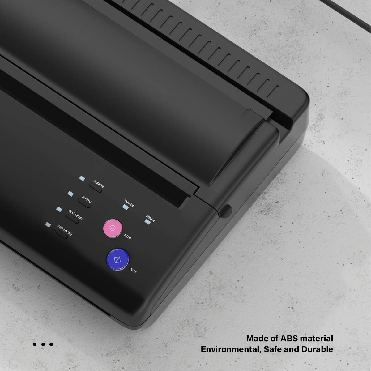 Tattoo Stencil Printer Machine Tattoo Thermal Copier with 10 Free Transfer Paper Tattoo Stencil Printer for Tattooing Tattoo Transfer Printer Tattoo Stencil Machine(2022 Upgrated) (Black) image number 5