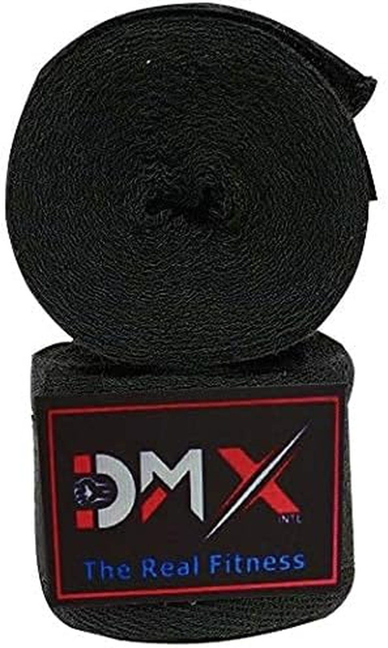 DMX INTL MMA Boxing Hand Wraps Inner Gloves Bandage Fist Protection Straps, 100% Cotton Ideal for Martial Arts Training, MMA, Muay Thai, Kickboxing & Combat Sports- 3 Pairs Pack (4.5) image number 4