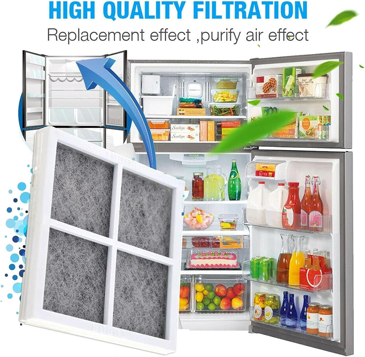 JIAYUYUARPY 6X Refrigerator Fresh Air Filter Replacement for LG120F/LT120F Series Fridge Fresh Air Filter