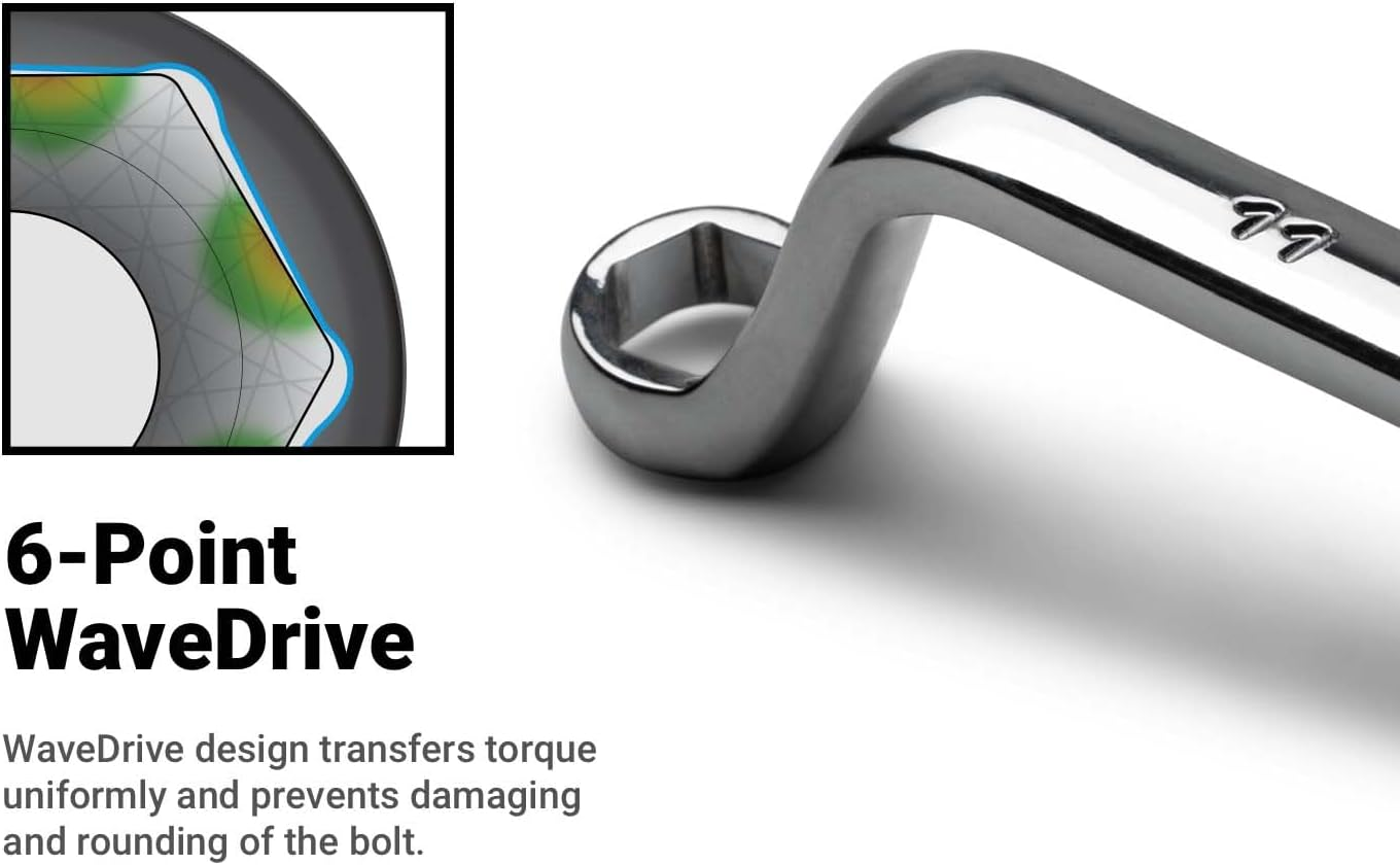 Capri Tools 11 Mm Brake Bleeder Wrench, Angled Double Box End, Metric