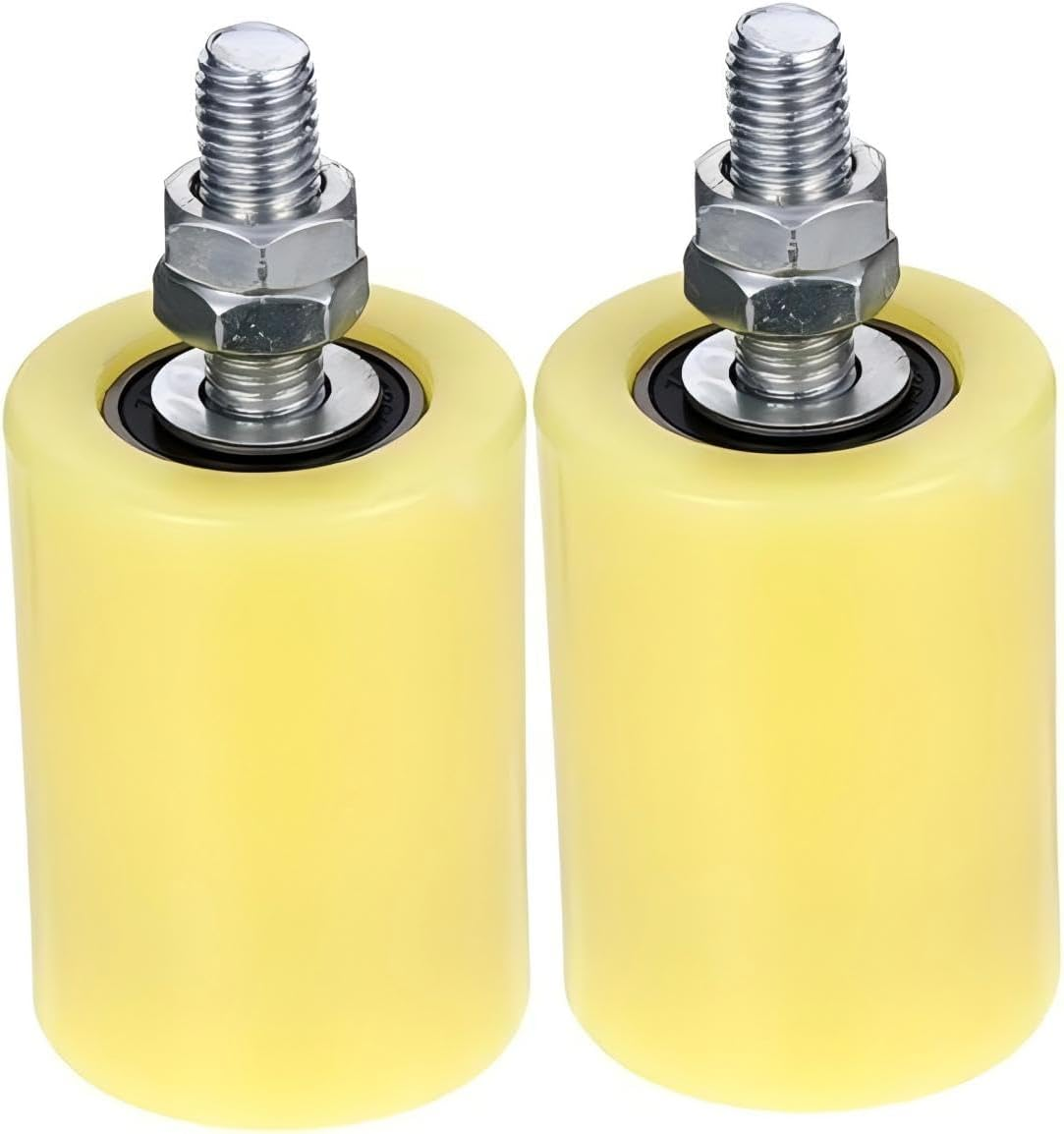 Slide Gate Guide Rollers Adjustable Sliding Gate Rollers Heavy Duty Sliding Gate Support Wheel Gate Roller Guide Yellow Nylon Gate Rollers 2Pcs image number 4