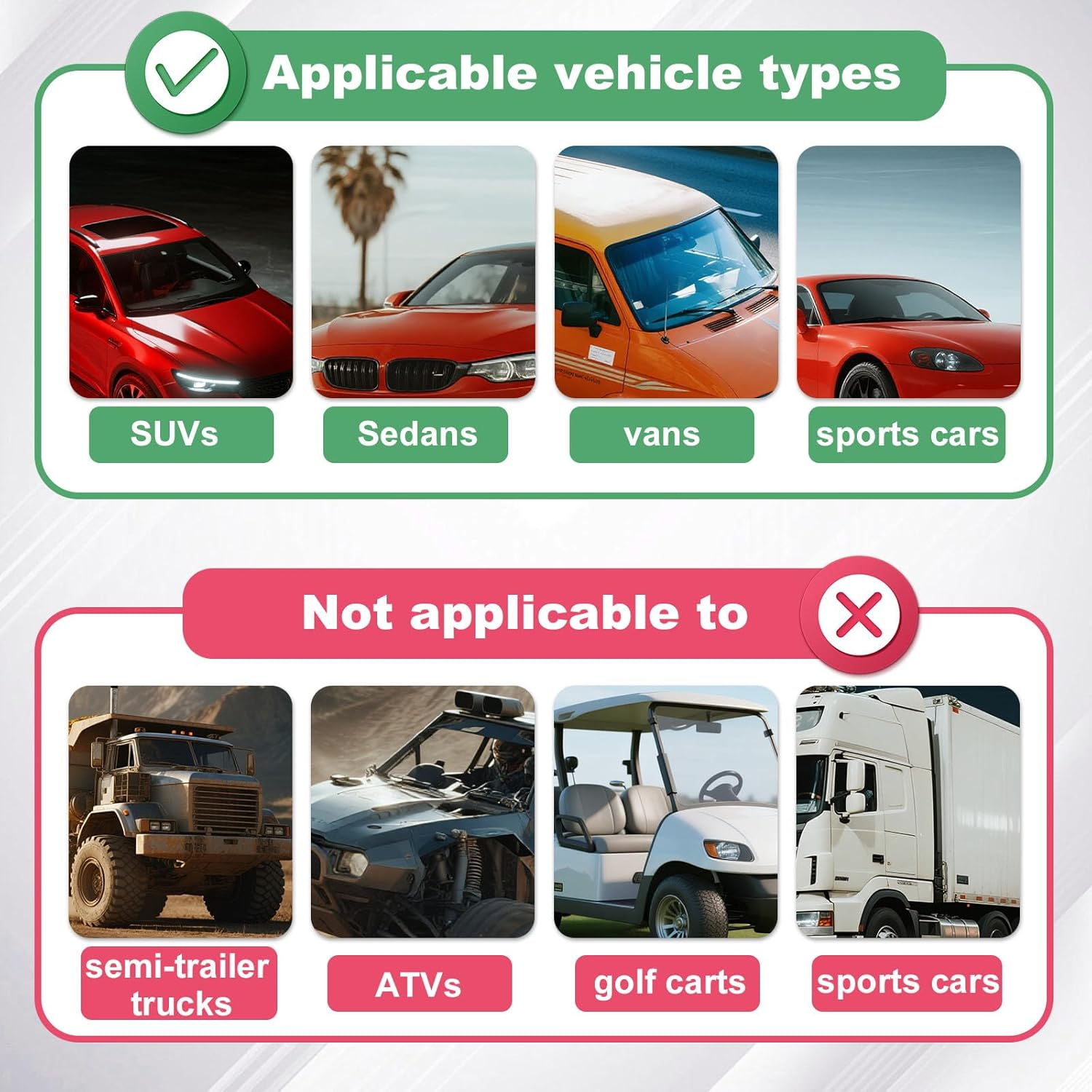 Sun Visor Extender for Car, Polarized Anti-Glare Car Visor Extender with PC Lenses Safe Driving Attachment for Sedans Suvs Vans Sports Cars image number 3