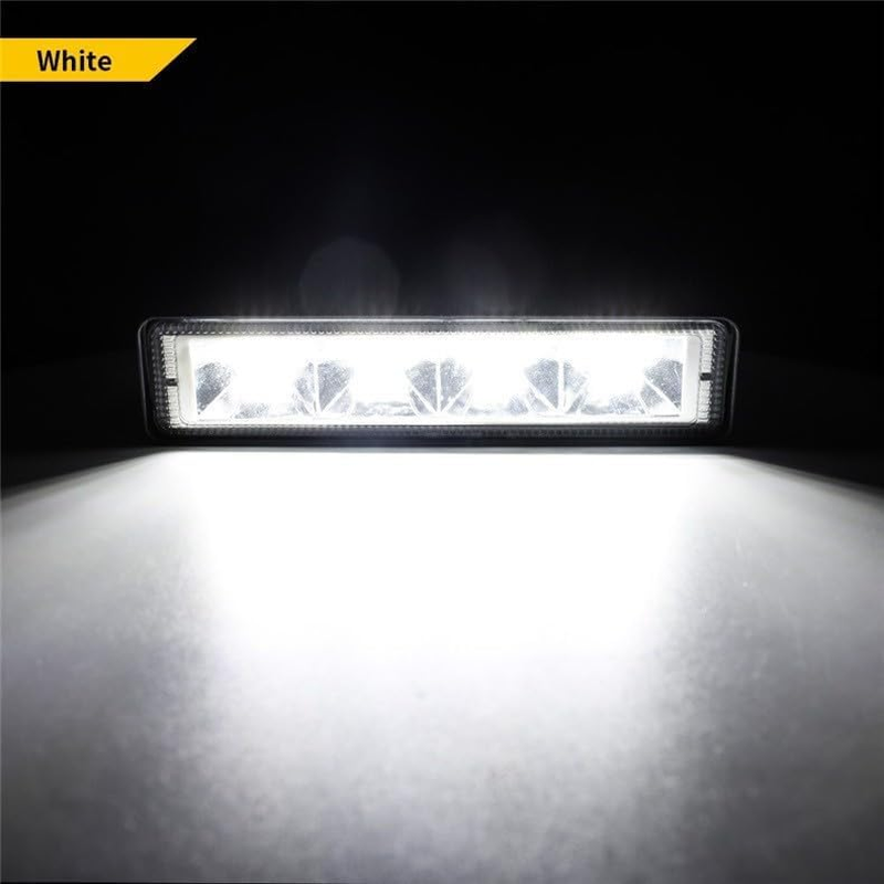RUNEWAX LED Boat Light 6 Inch 6500K White 12V 72W 5000LM Flood Beam Marine Lights IP67 Waterproof for SUV ATV UTV Tractor, Pack of 2 image number 3