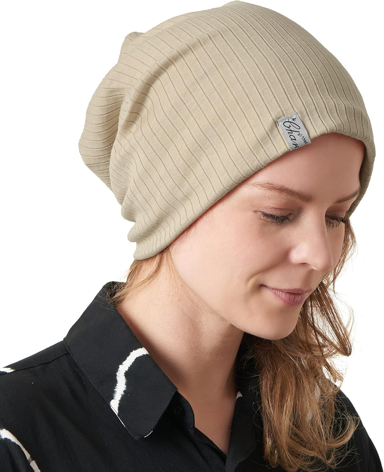 CHARM Mens Summer Beanie Headband - Slouchy Hat Womens Cap Neck Gaiter Head Band