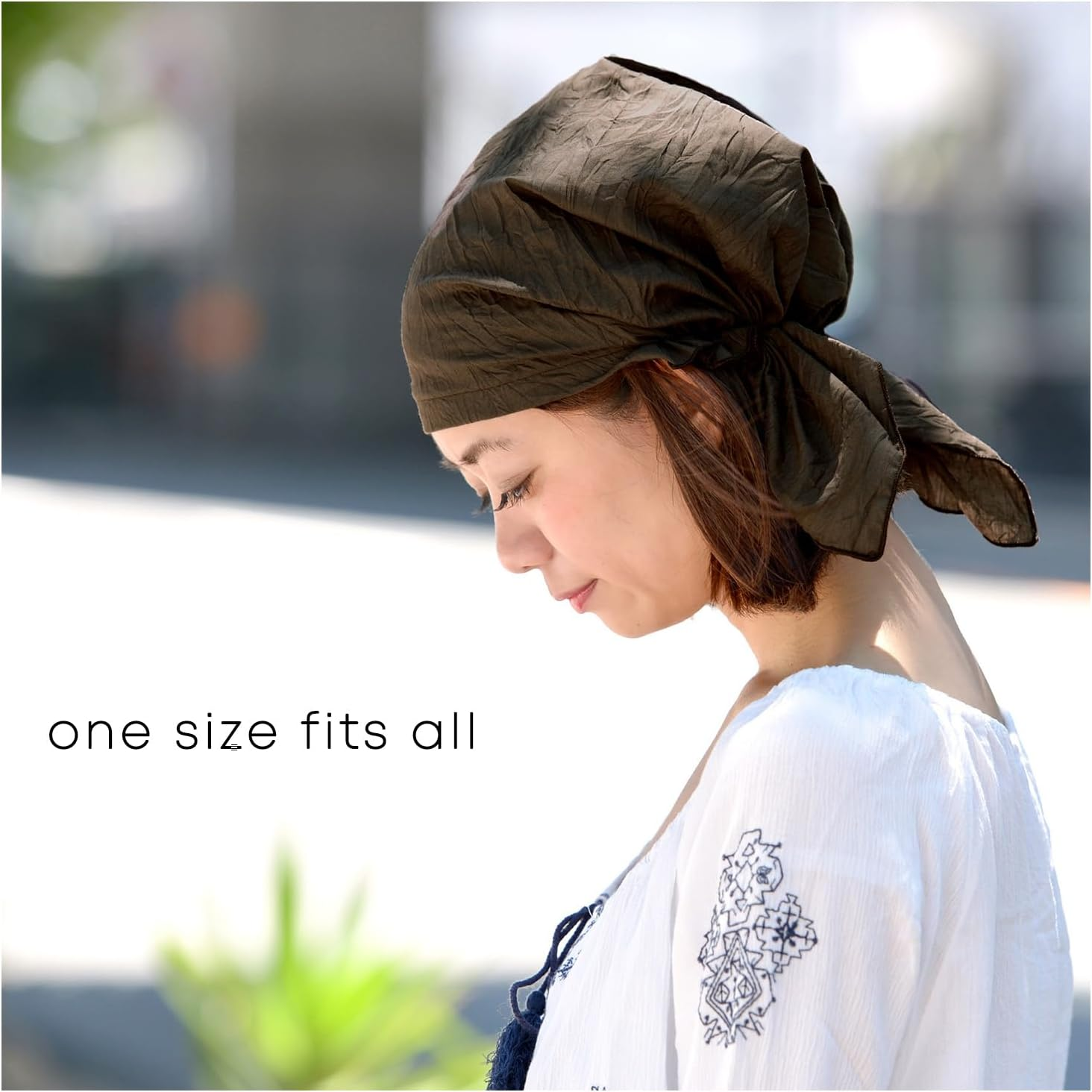 CHARM Pirate Bandana Head Scarf - Balding Hair Cap Headwrap Hat Chemo