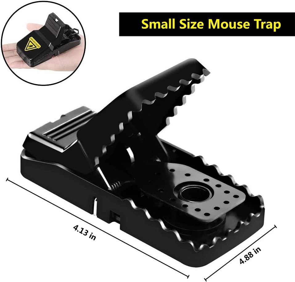 Mouse Trap Indoor, Mouse Traps for Small Mice and Mouse, Reusable Rat Traps Indoor, Safe and Quick, Outdoor Indoor Mouse Catcher, 8 Pack image number 5