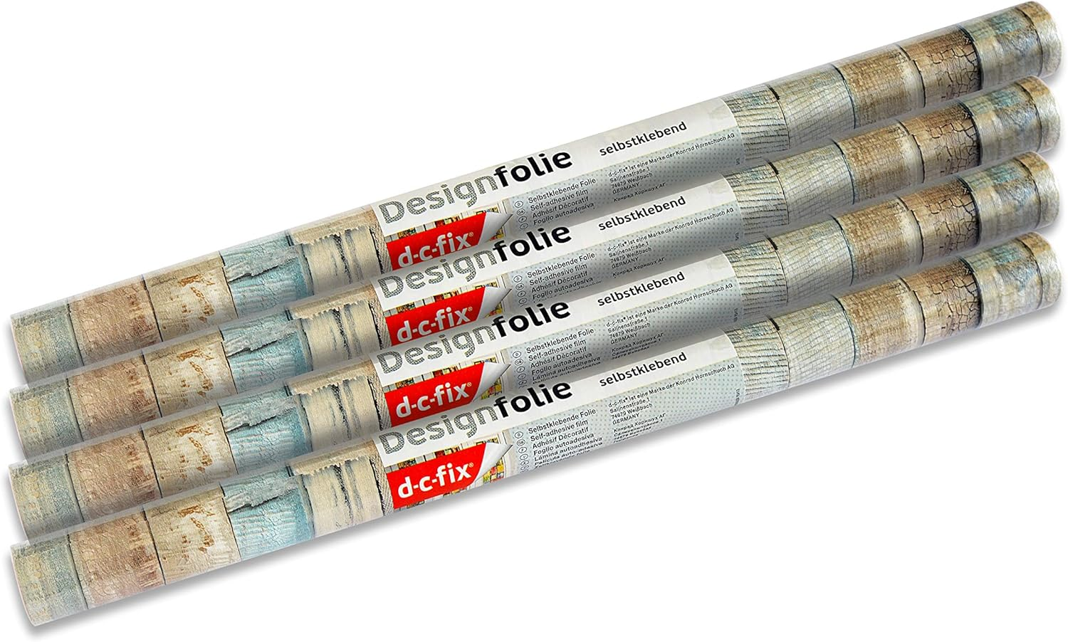 D-C-Fix 346-0644-4PK Decorative Self-Adhesive Film, Beach Wood, 17" X 78" Roll, 4-Pack image number 6