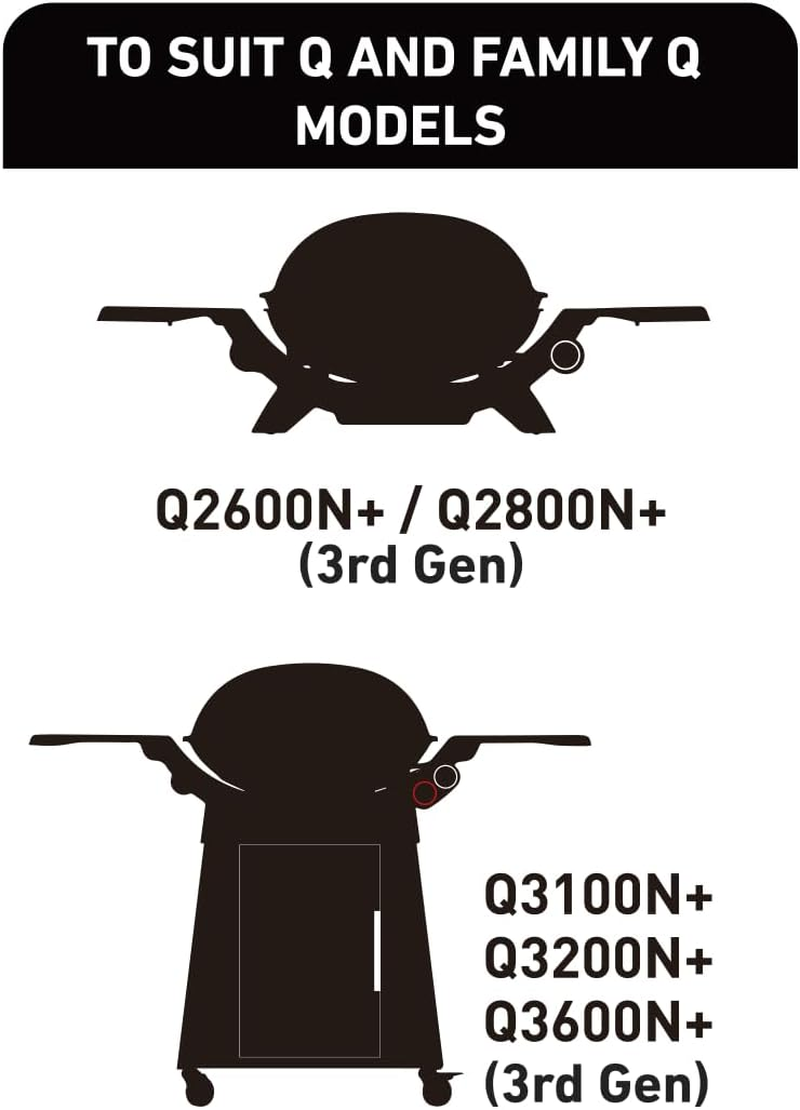 Weber Q+ and Family Q+ Smoker Box and Trivet Set - Suits Gen 3 Bbqs