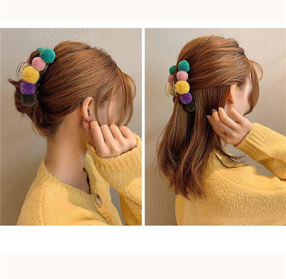 Hair Bobby Pins,Barrettes,Snap Clip,Hair Slides,Women Hairpins Big Claws Crab Hairpins Barrettes Ponytail Girls Hair Accessories Ornaments (Color : A)