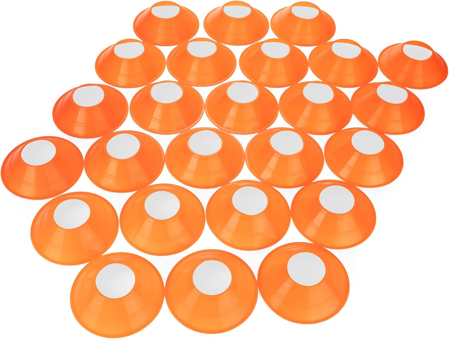 Champion Sports Mini 5" Diameter Flexible Neon Field Cone Sets - Multiple Colors - Neon Green image number 2