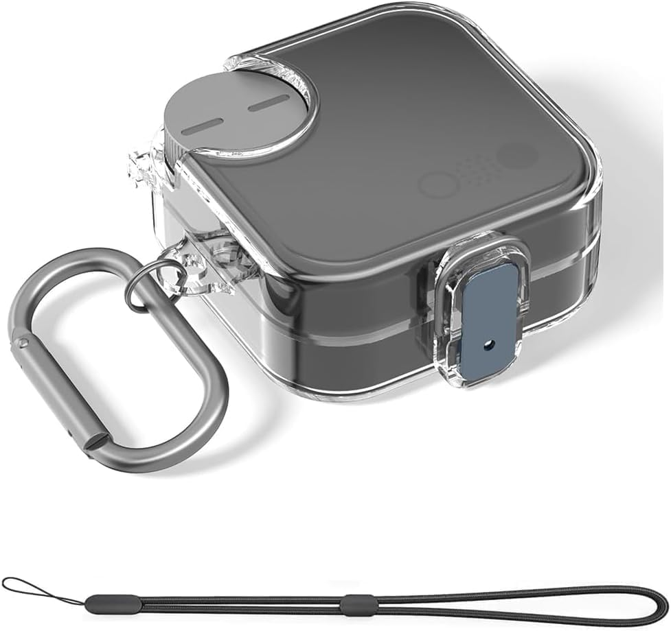 Secure Lock Clear Case Compatible with CMF by Nothing Buds Pro 2 - TPU Protective Cover with Keychain image number 4