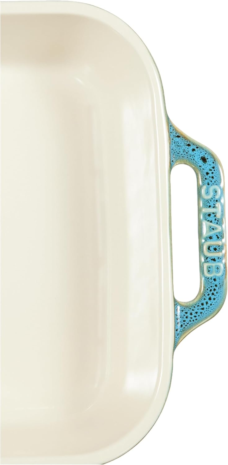 Staub Dish 40511-886 Rectangular Dish Turquoise 10.6 X 7.9 Inches (27 X 20 Cm) Ceramic Au Gratin Dish, Oven Safe and Microwave Safe image number 1