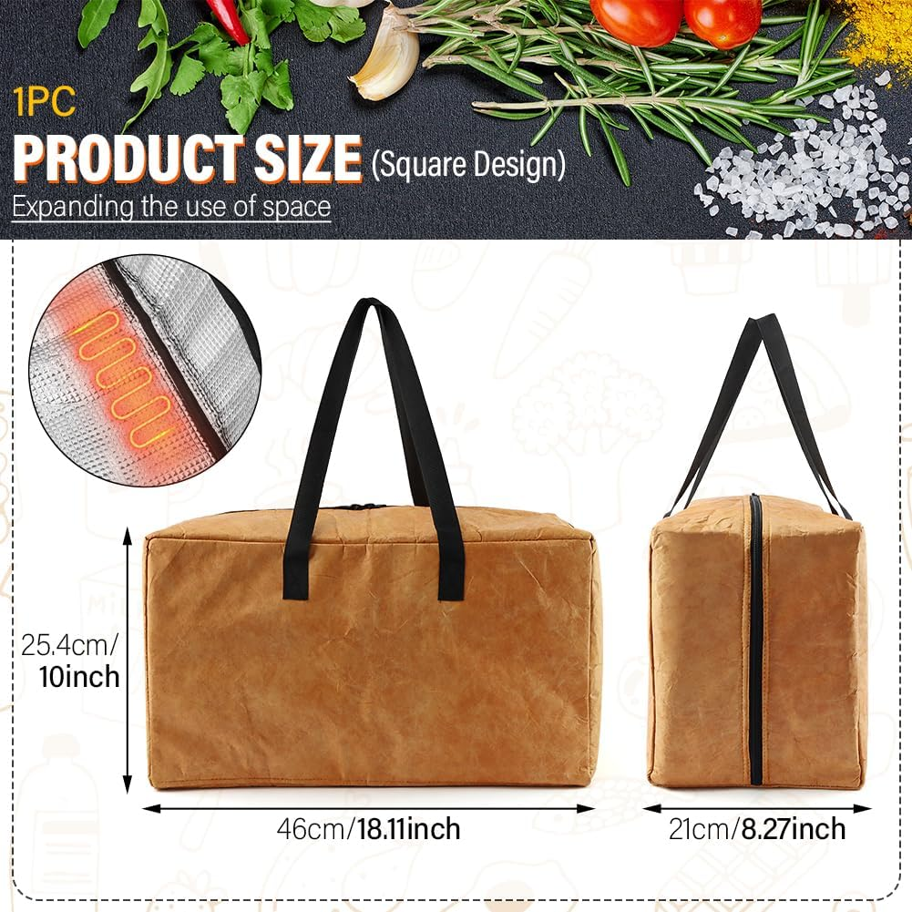 BBQ Blanket Aluminum Foil Insulated for Resting Meat Smoker Grilling with Zipper(Color:Brown) image number 2