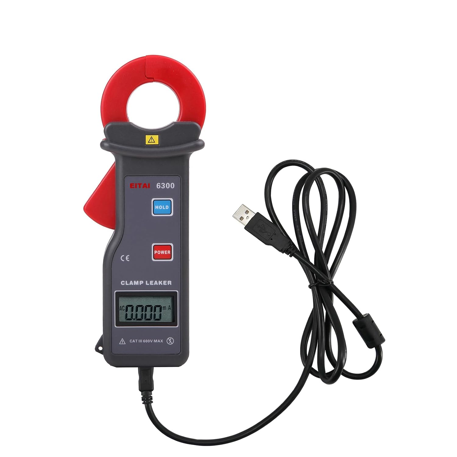 EITAI-ETCR6300 Digital Leakage Current Clamp Meter, 1Ua Resolution, 0.001Ma-60A, &Phi;1.2Inch/30Mm, Manufacturer Direct Sales, High Precision Amp Clamp Meter, High Accuracy image number 1