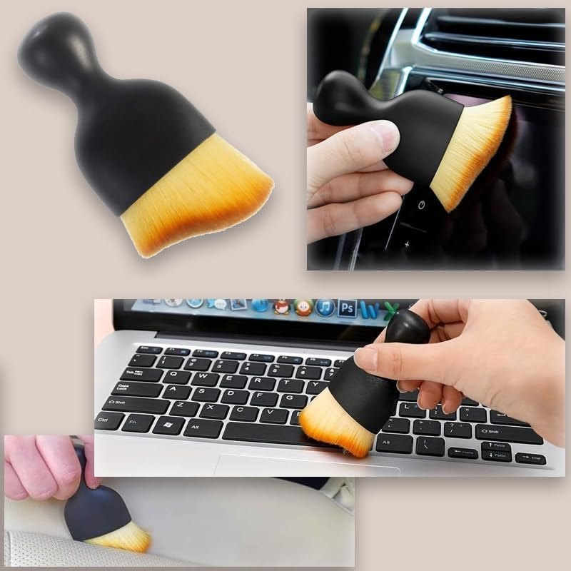 5 Pcs Car Detailing Brush Set Car Interior Cleaning Soft Brush Cleaning Brushes with Soft Bristles Brush Interior Dust Removal Brushes Tool image number 3