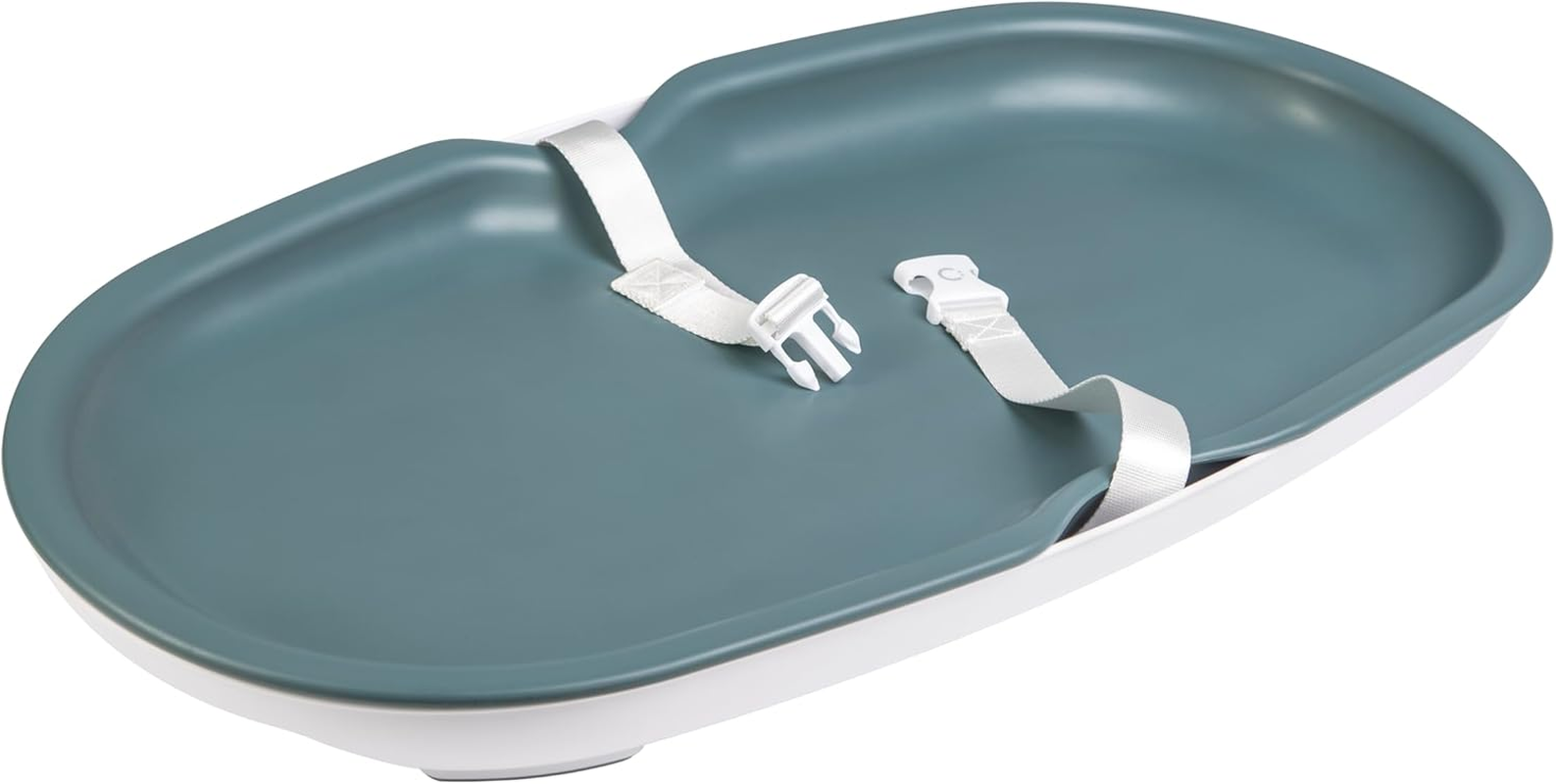 Ubbi Baby Changing Pad, Easy to Clean with Detachable Base, Lightweight, Waterproof Foam, Includes Safety Strap and Non-Skid Feet, Taupe