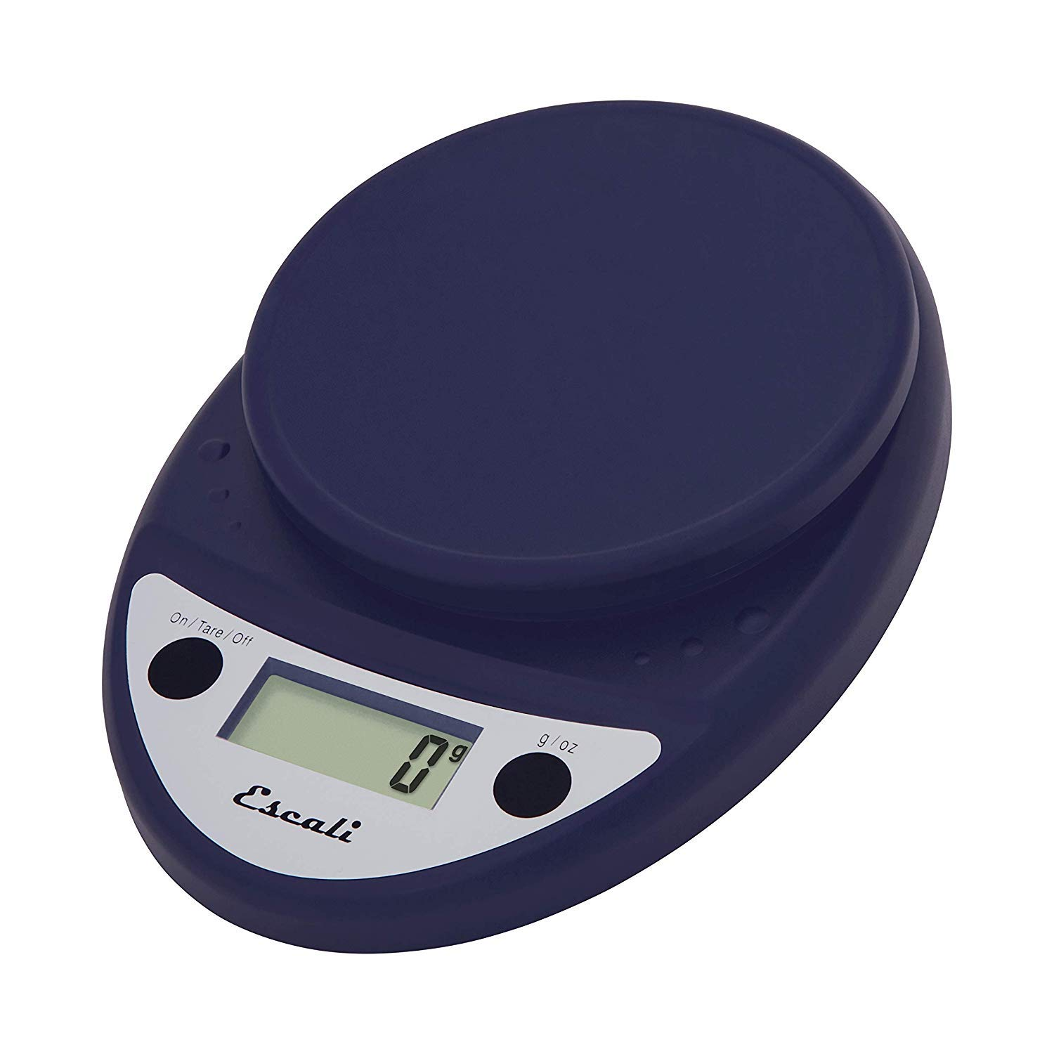 Escali P115NB Primo Digital Kitchen Scale 11Lb/5Kg, Royal Blue 8.5 X 6 X 1.5 Inches