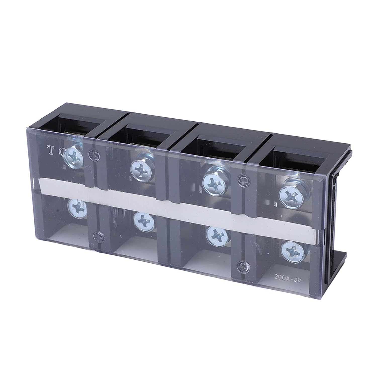EVTSCAN Terminal Block Screw Type Dual Row 4 Position Strip 200A Barrier for Electrical Connection image number 1