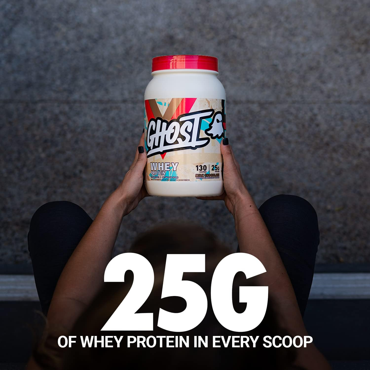 Ghost Milk Chocolate Whey Protein Powder 907 G image number 3
