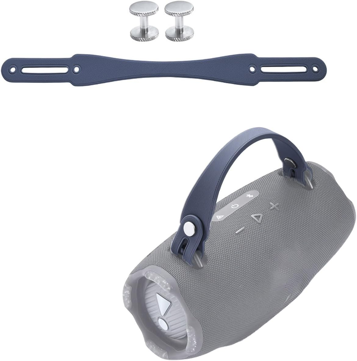 OURHZTB Speaker Handle Strap Removable Accessories Compatible for JBL Xtreme 4 / Xtreme 3 / Xtreme 2 Portable Bluetooth Audio Silicone Carrying Strap with Screws