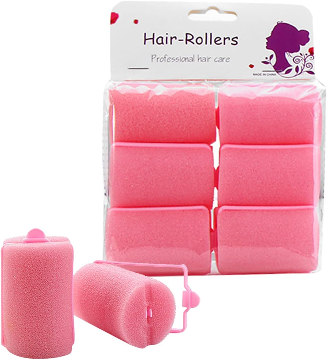 Heatless Curlers | Hair Brushes for Women - Heatless Curlers Hair Curler Foam Sponge Hair Rollers Sponge Border Artifact Not Hurt Hairdressing image number 5
