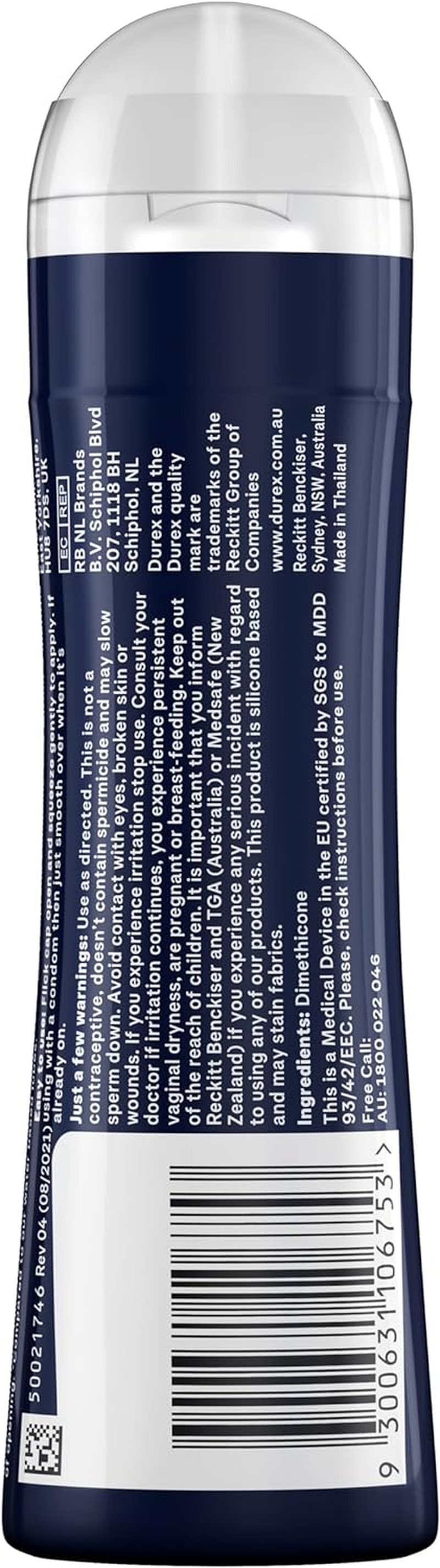 Durex Perfect Glide Silicone Lubricant, 100Ml image number 3