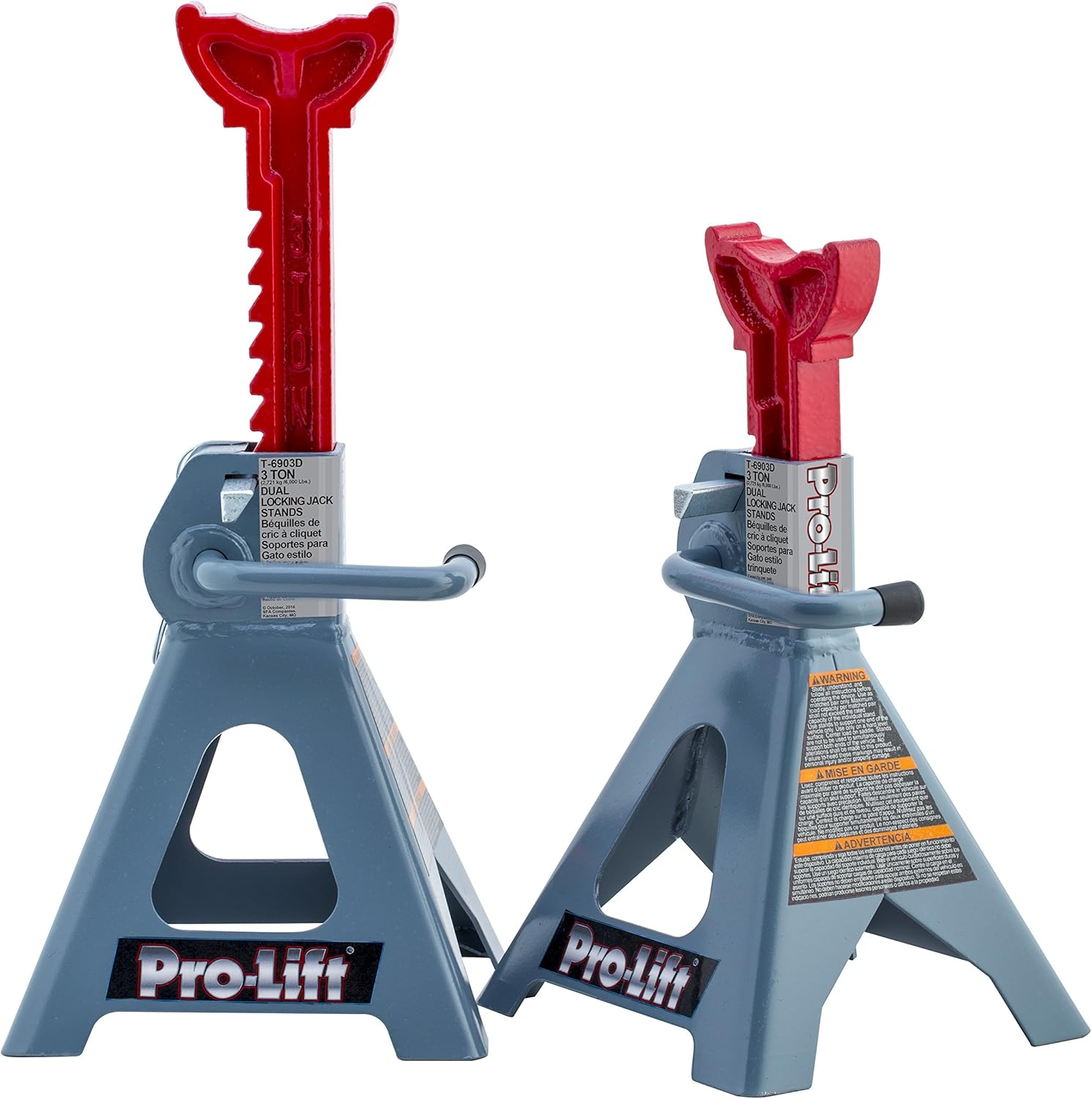 Pro-Lift T-6903D Double Pin Jack Stands - 3 Ton image number 5