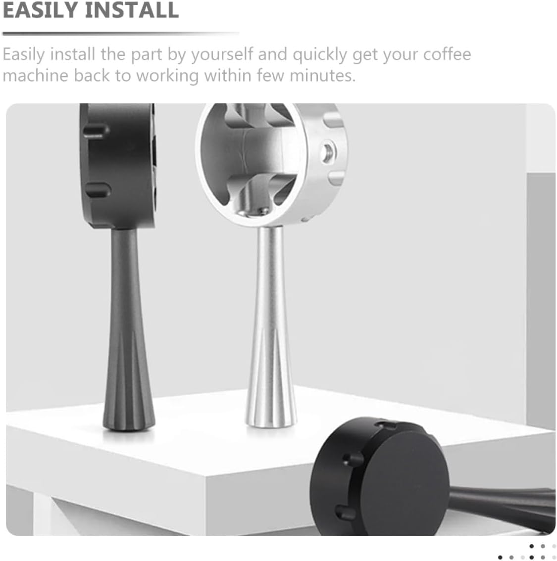 Hohopeti Universal Black Aluminium Alloy Steam Lever Replacement for Coffee Machine, Compatible with Breville 878/870, Metal Milk Foam Handle for Espresso and Cappuccino Machines, image number 3