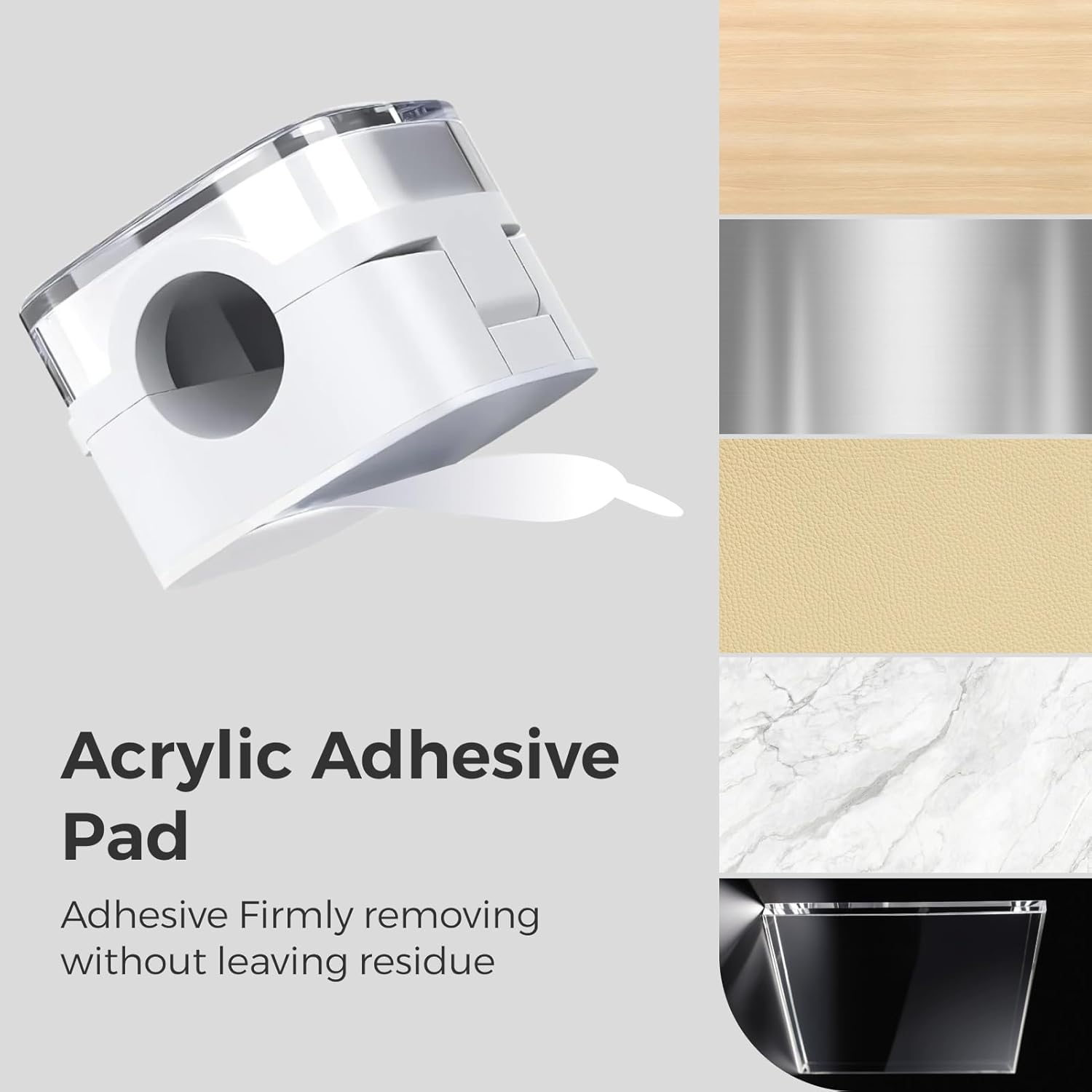 6-Pack Magnetic Cable Clips Organizer, Strong Adhesive Cord Holder, Wire Management System for USB Charger, HDMI, Power Cables, Ideal for Home, Office, Car, Desk, Wall, Kitchen, Nightstand, White image number 4