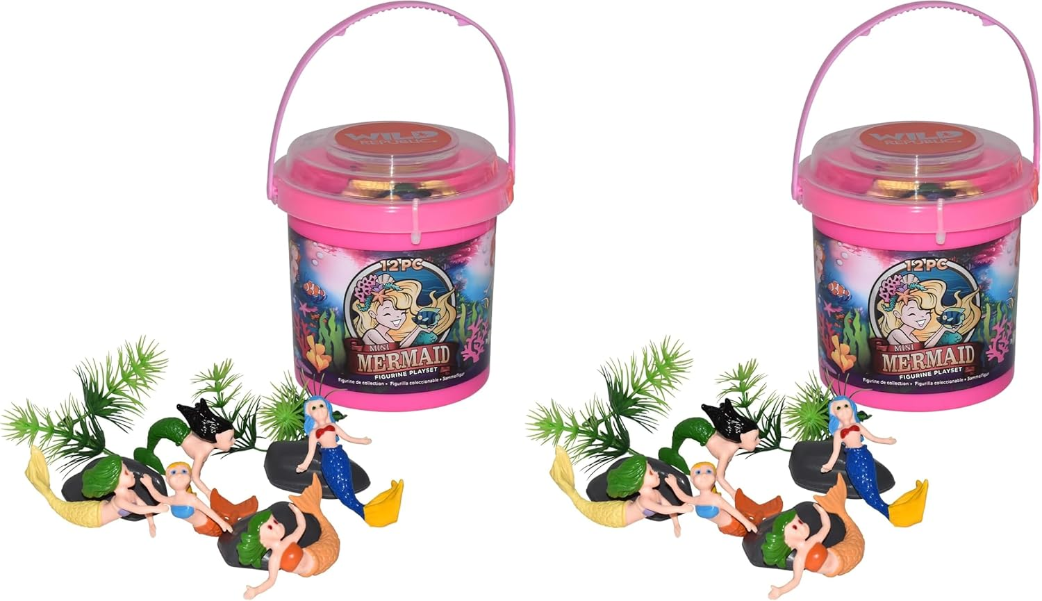 Wild Republic Animal Mini Bucket, Toy Figurines, Kids Gifts, Zoo Party Supplies, Zoo Animals, 15 Piece Playset image number 4