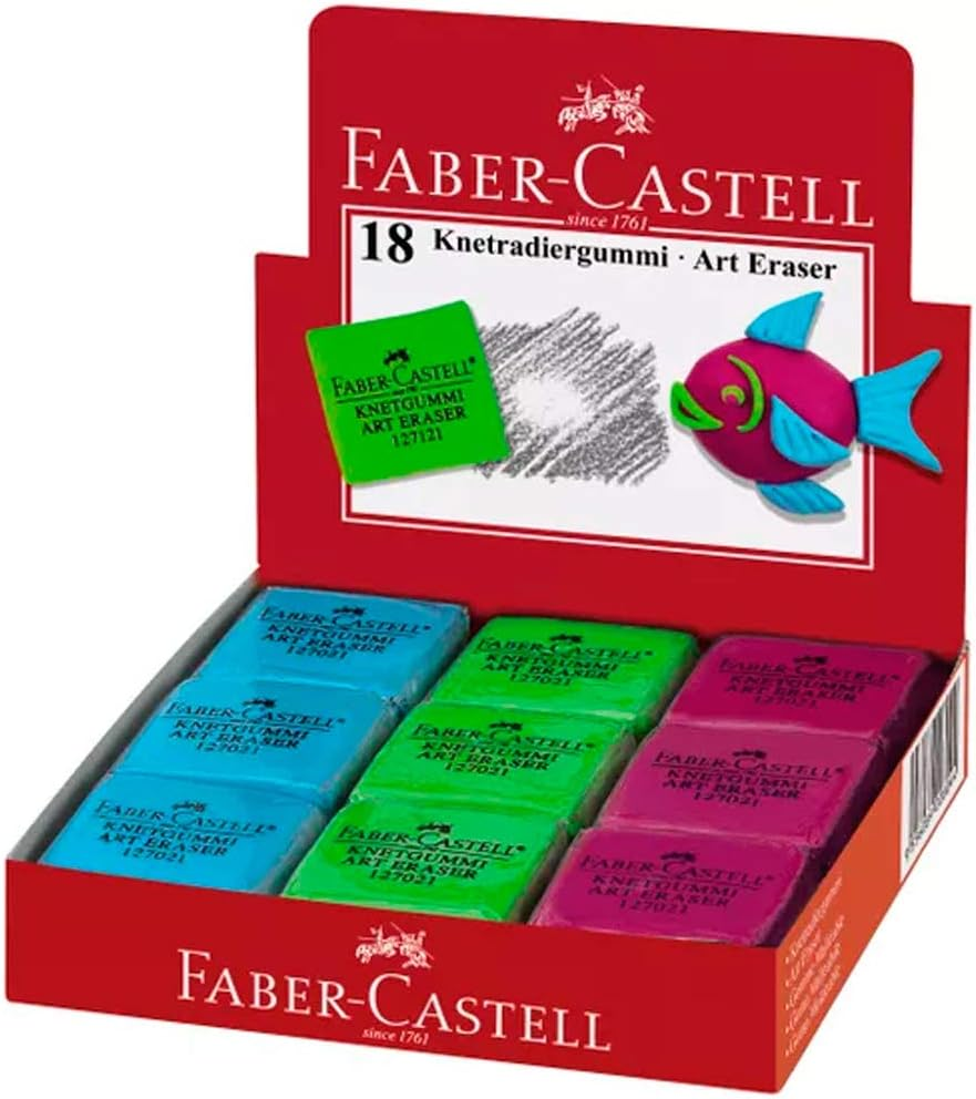 Faber-Castell Eraser. Zuf&auml;llige Farbe in Brombeer, Lemon Oder T&uuml;rkis image number 2