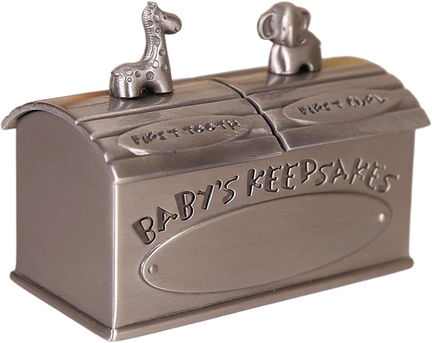 Baby Tooth Box - Teeth Holder Adorable Animal Design for Kids Keepsake | Elegant Memory Tin for Kid Baby Girls Boys Toddler Shower Birthday