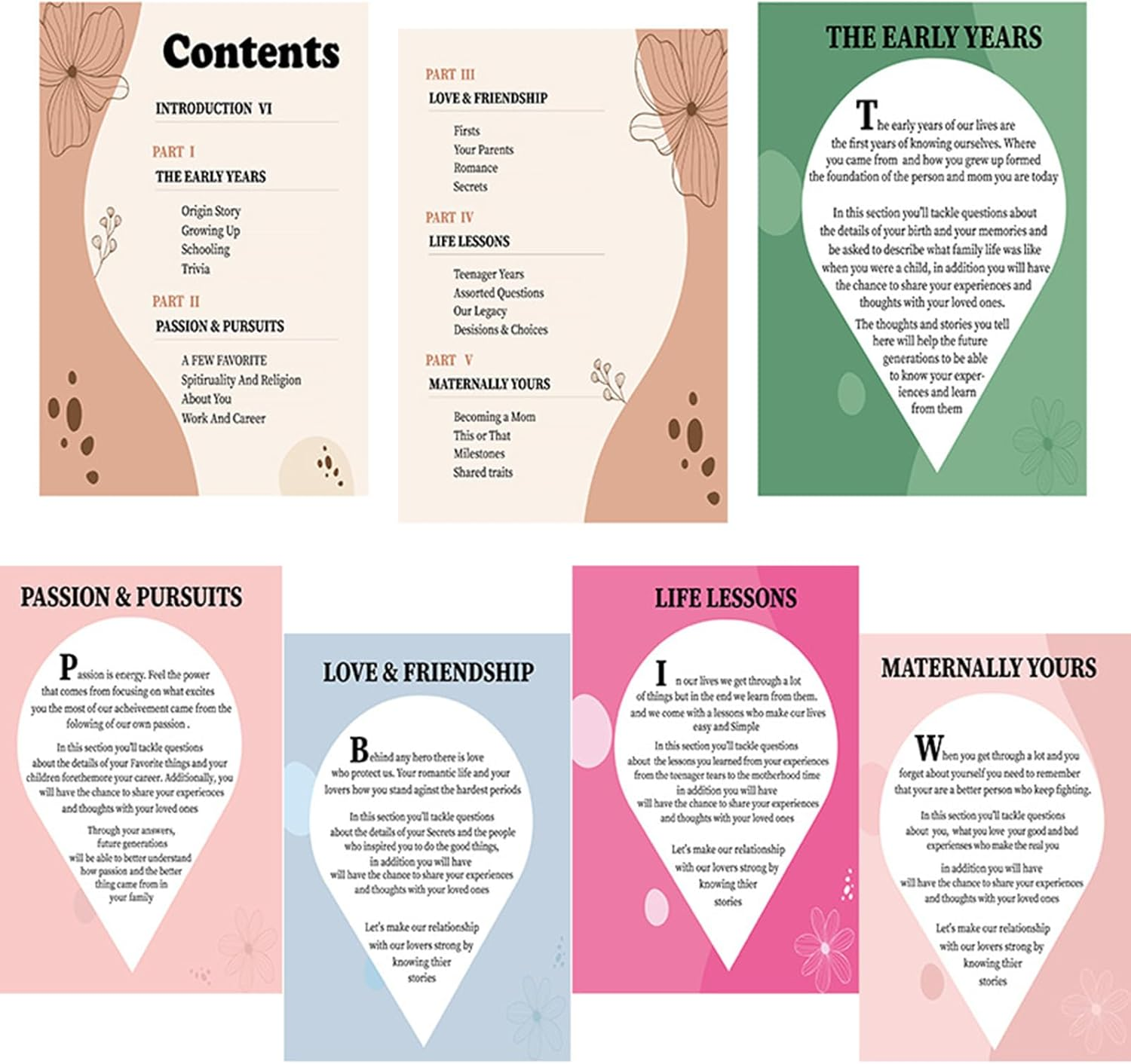 100 Questions for Mum | Tell Your Life Story Mum, High-Quality Gift for Women Daughters Birthdays Christmas with Timeless Design image number 6