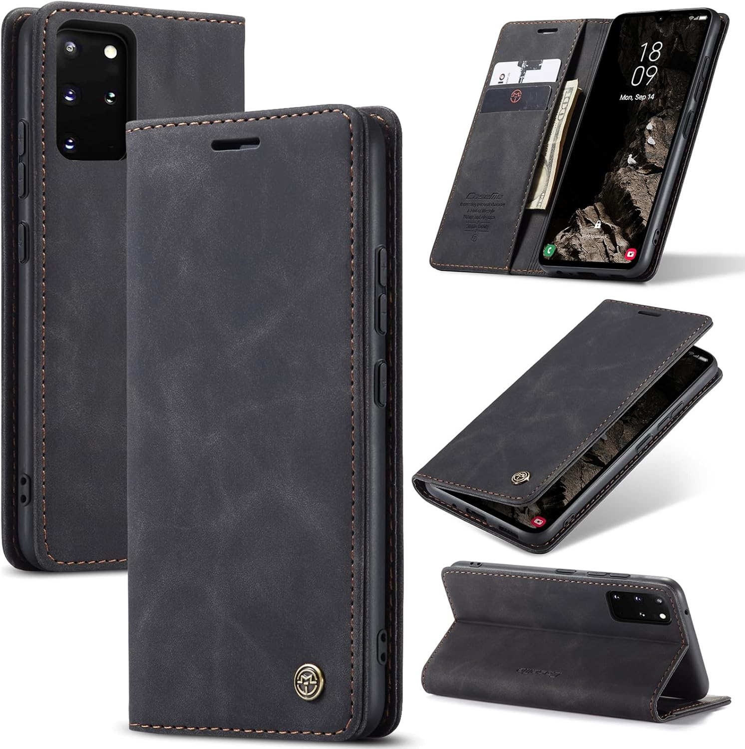 Azororo Mobile Phone Case for Google Pixel 7 Pro 5G Case Premium Leather Flip Case Magnetic Pocket Card Slot Stand Function Flip Case Protective Cover for Google Pixel 7 Pro, Blue