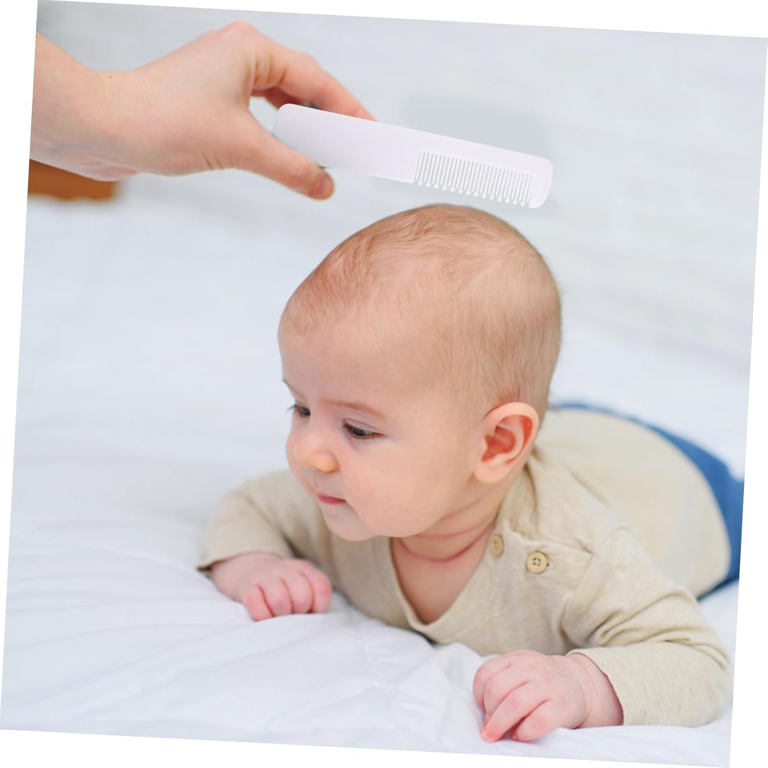 1 Pcs Baby Brush and Comb Set for Newborns - Soft Bristles Scalp Massager, Gentle Hair Comb for Baby Grooming & Washing, Safe Baby Hair Care Kit image number 1