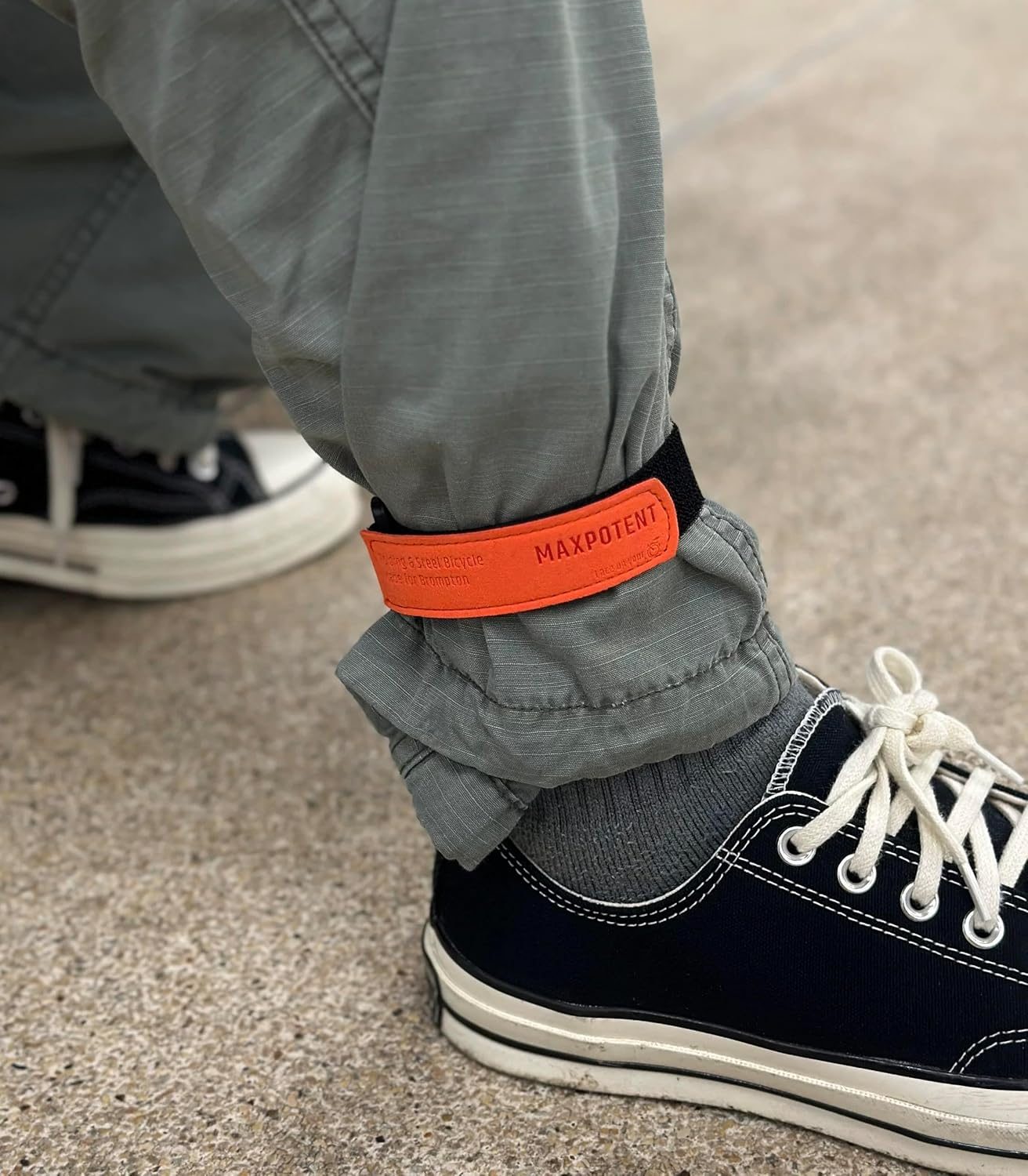 Magic Fastening Management Straps, Reusable Hook and Loop Cable Cord Organizer Ties, Multipurpose Elastic Leg Straps for Outdoor Activities, Elastic Ankle Safety Bands for Cycling（Blue） image number 3