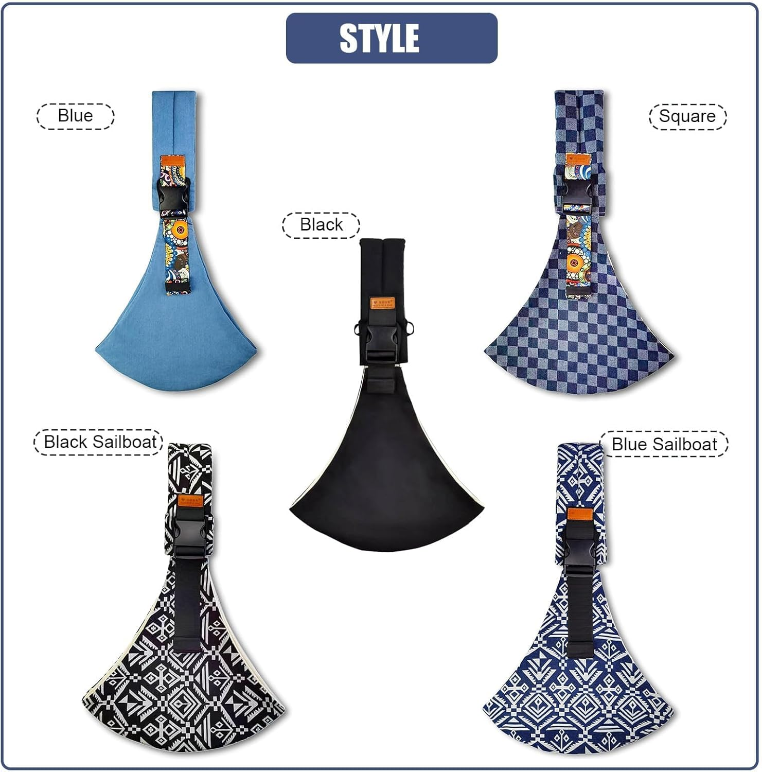 Baby Carrier - an Ergonomic, Comfortable, and Lightweight Carrier That Is Effortless to Wear, Perfect for Hands-Free Parenting, Suitable for Pure Holding of Infants and Toddlers, Adjustable from 4.5Kg - 13.6Kg (Black Sail). image number 1