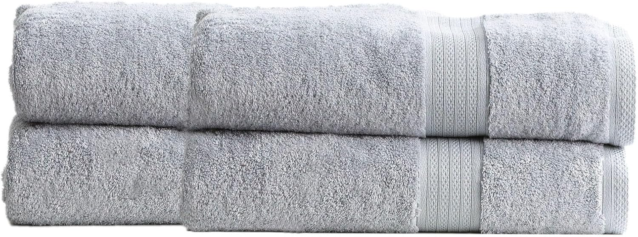 Renee Taylor Stella 650 GSM Bamboo Cotton Bath Towel Packs & Individuals Silver - 14 Pc