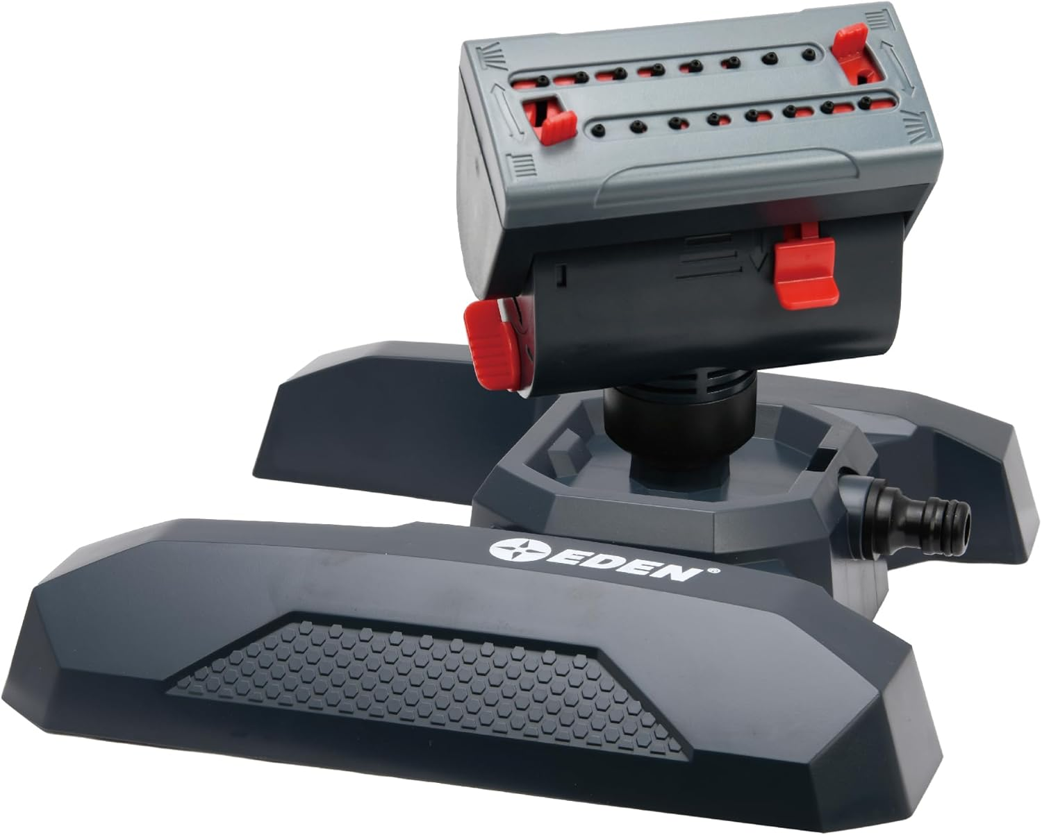 EDEN 14815A Adjustable 4-Way Mini Turbo Oscillating Sprinkler, 16 Nozzle, Covers up to 4,069 Sq. Ft. image number 1