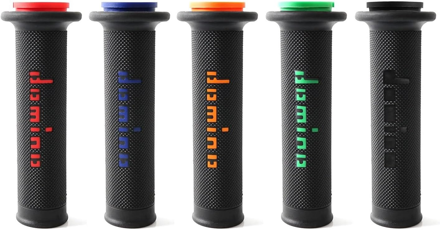 Jiningfushengdianzi Motorcycle Domino Handle Grips Compatible with Kawasaki Ninja 125/250/250R/250SL/300/400/636/650/1000SX ZX6R ZX10R ZX4R ZX25R image number 5