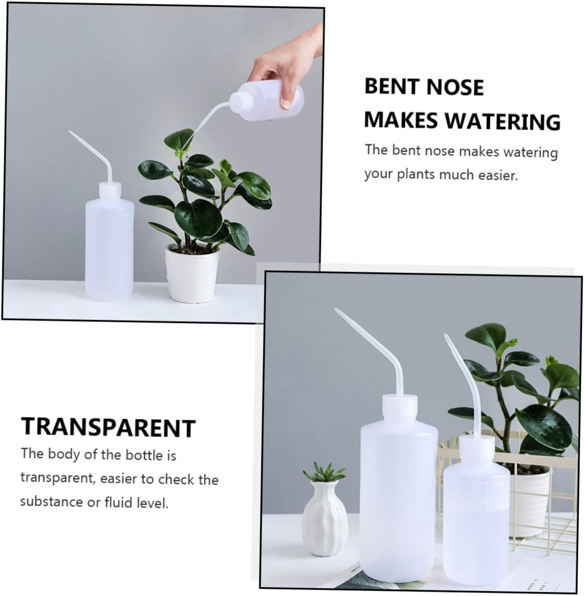 SUPVOX 20Pcs Plastic Squeeze Bottle for Gardening Succulent Watering Can Convenient Wash Bottle for Daily Use image number 4