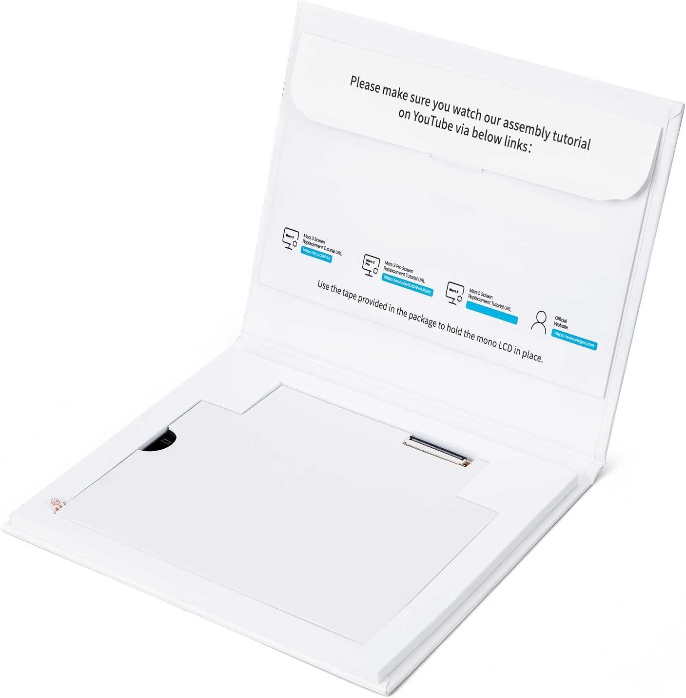 ELEGOO Mono LCD 6.6" 4K for Mars 5 MSLA Resin 3D Printer, with a Resolution of 4098X2560, an XY Resolution of 35&Mu;m, and Robust Anti-Scratch Protector, up to 2,000 Hours Lifespan image number 5