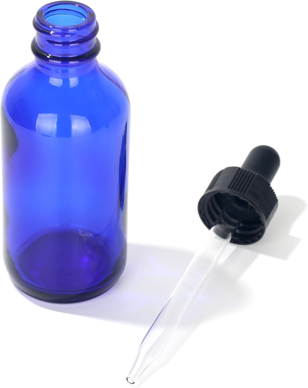 Magic Season Boston round Glass Bottles (Blue / 60 Ml with Droppers/ 24 Pcs) image number 2