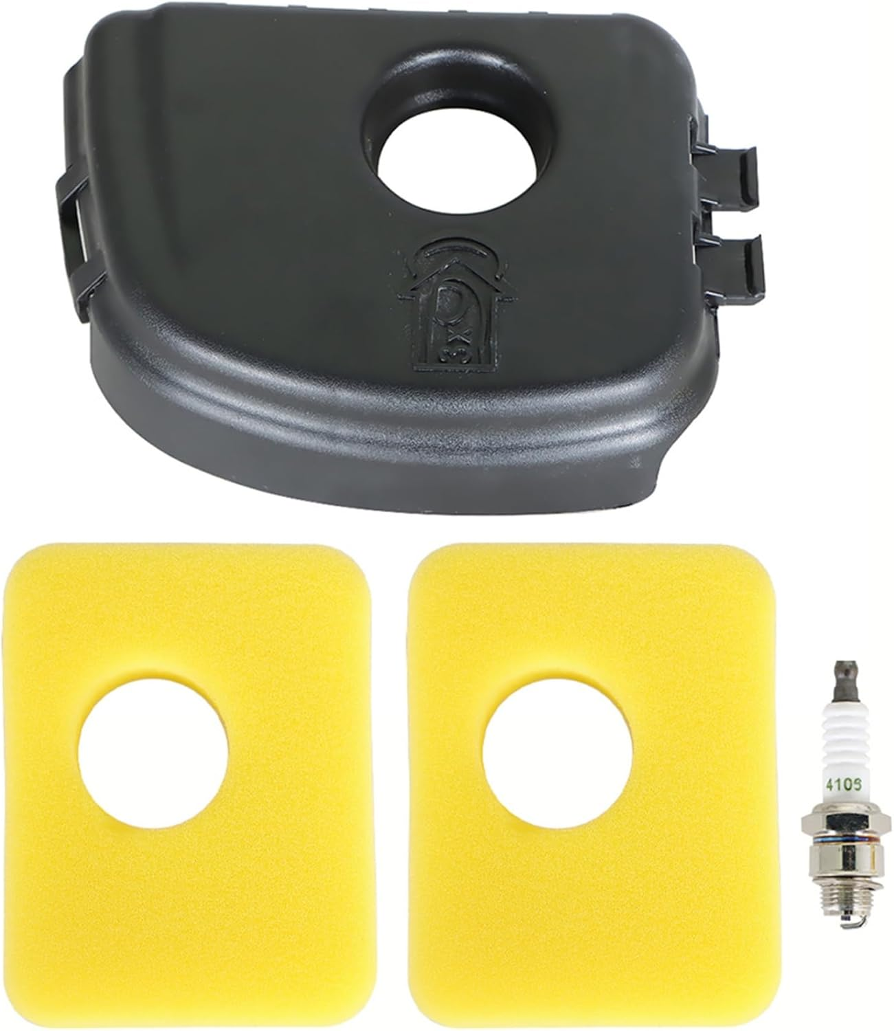 Air Filter Service Kit 590581 Cover 799579 Replacement for Briggs Stratton 450E 500E 125Cc Plug image number 2