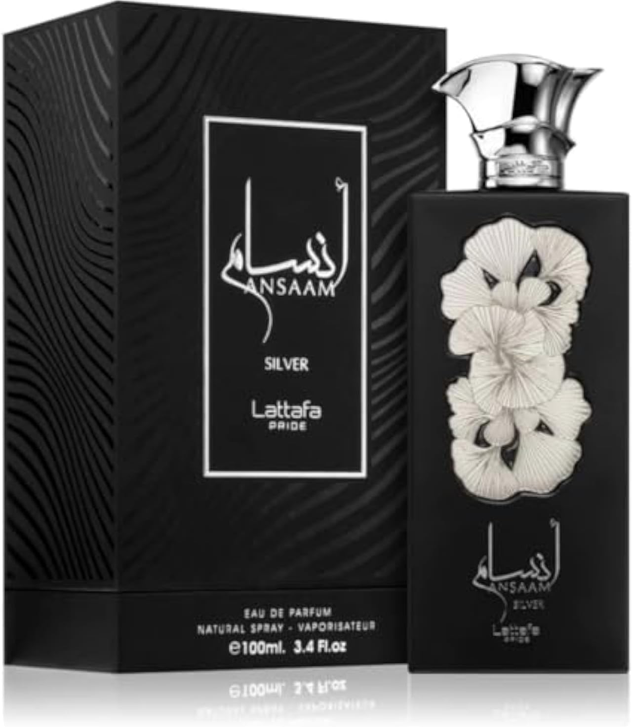 Lattafa Unisex Ansaam Silver Eau De Parfum Spray, 100 Ml