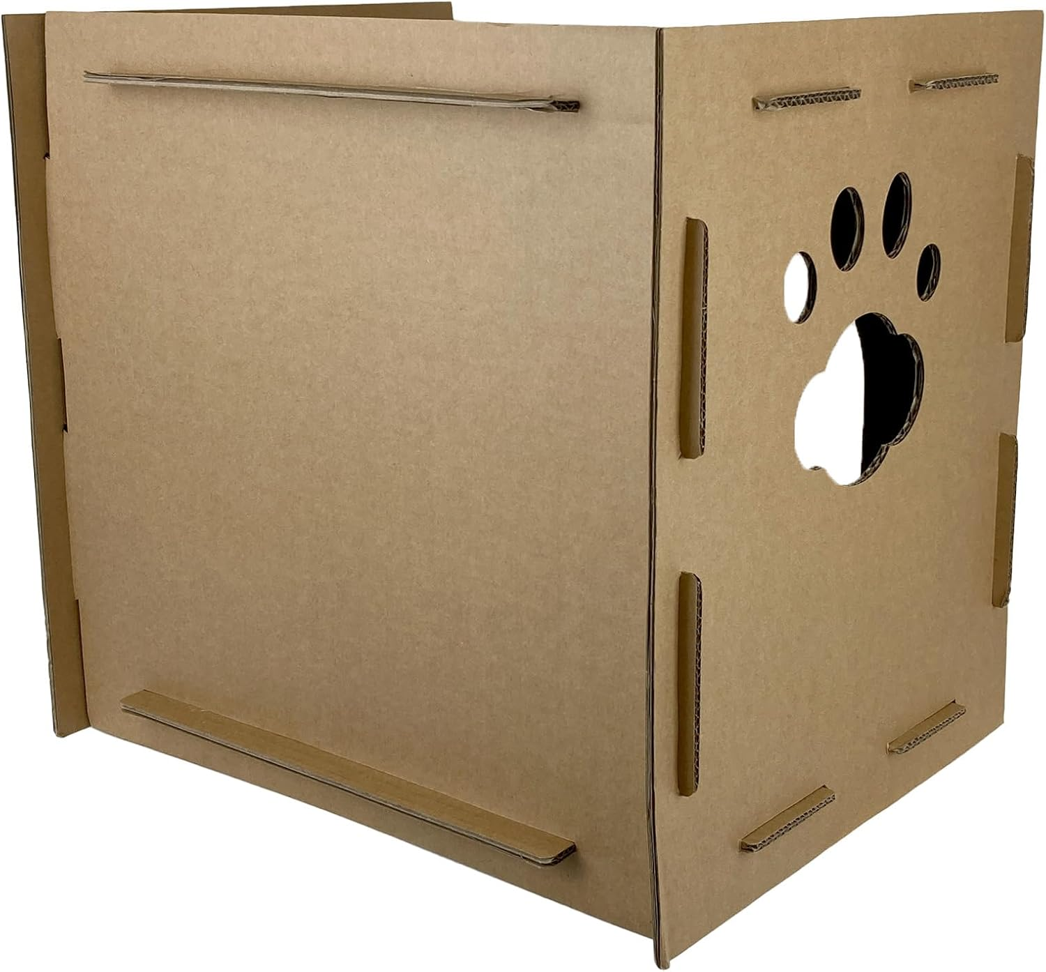 Cattitude Cat Natural Instincts Scratch Hideaway, 43Cm Height - Recycled Carboard, Hideaway Scratcher image number 3