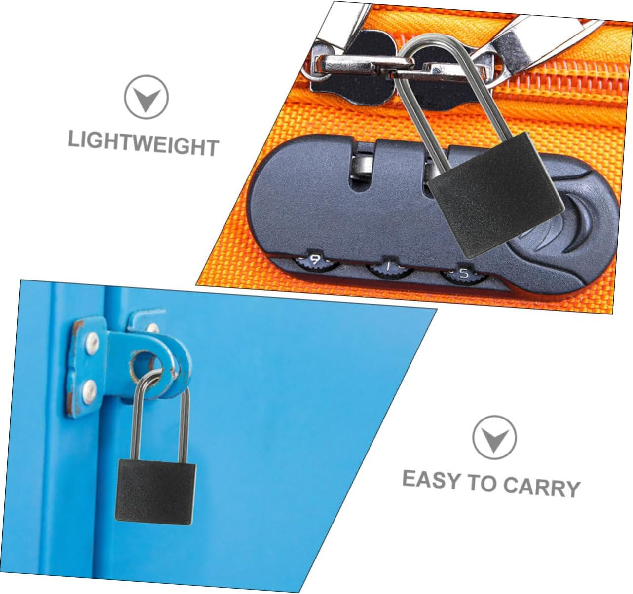 SEWOART 2 Sets Padlocks with Keys Durable Small Luggage Locks for Cabinets Diaries and Furniture Storage Sturdy Design with Polished Finish for Home and Travel Use image number 3