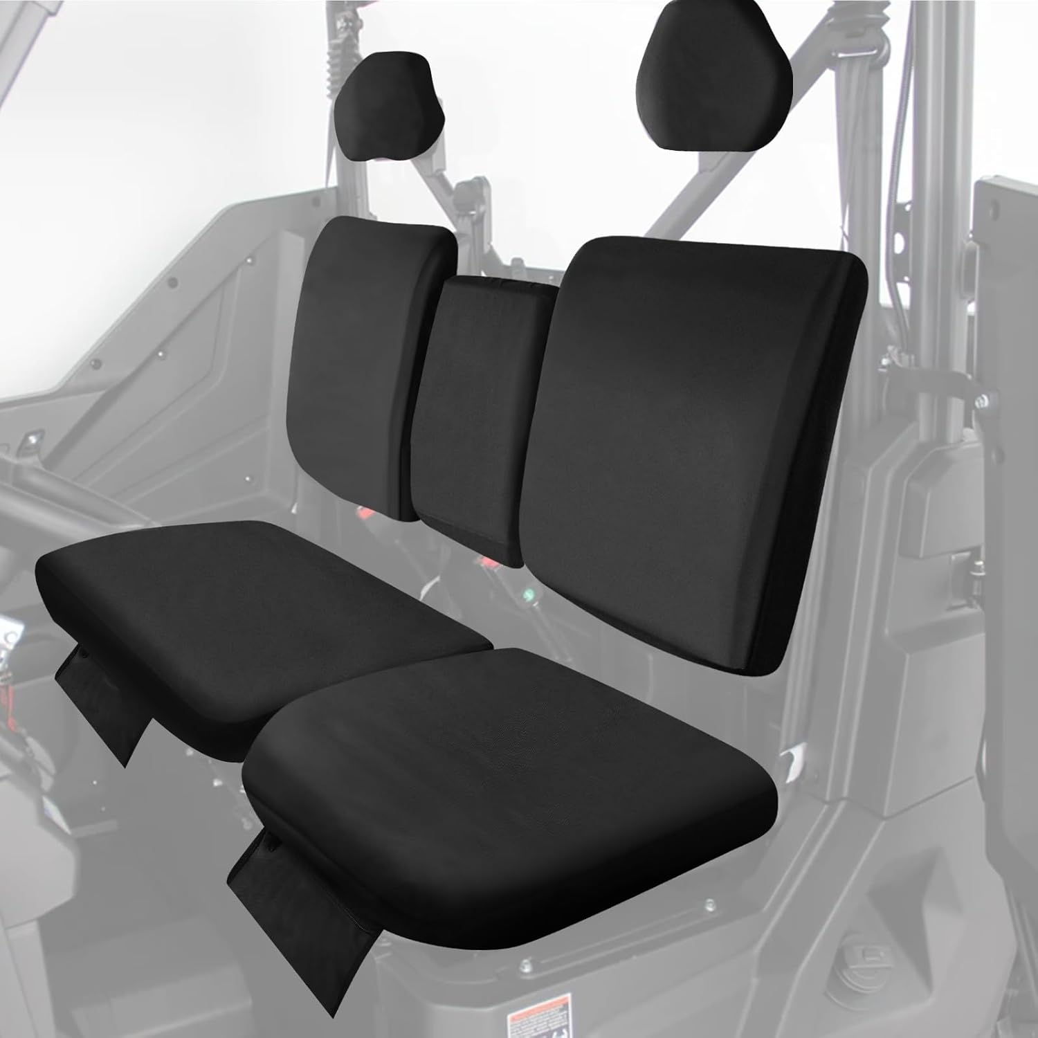 Starknightmt UTV Seat Covers, 1680D Waterproof, Compatible with 2019-2024 CFMOTO UFORCE 1000, 2022-2024 UFORCE 1000 XL Front Seat Accessories (Black)