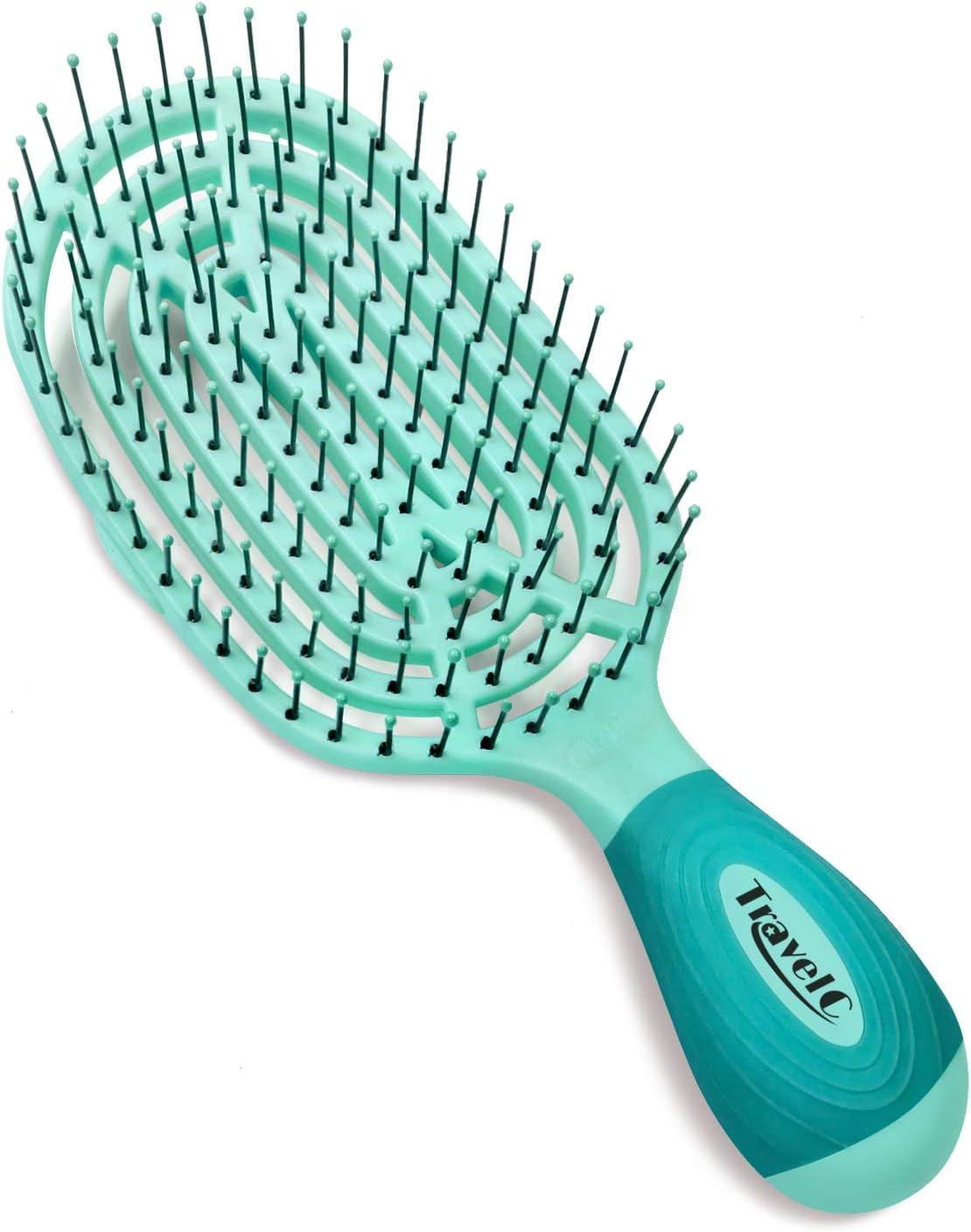 Nuway&reg; U.S. Patented Vented Travelc&reg; for All Hair Types Is Hair Dryer Safe (Teal) image number 4