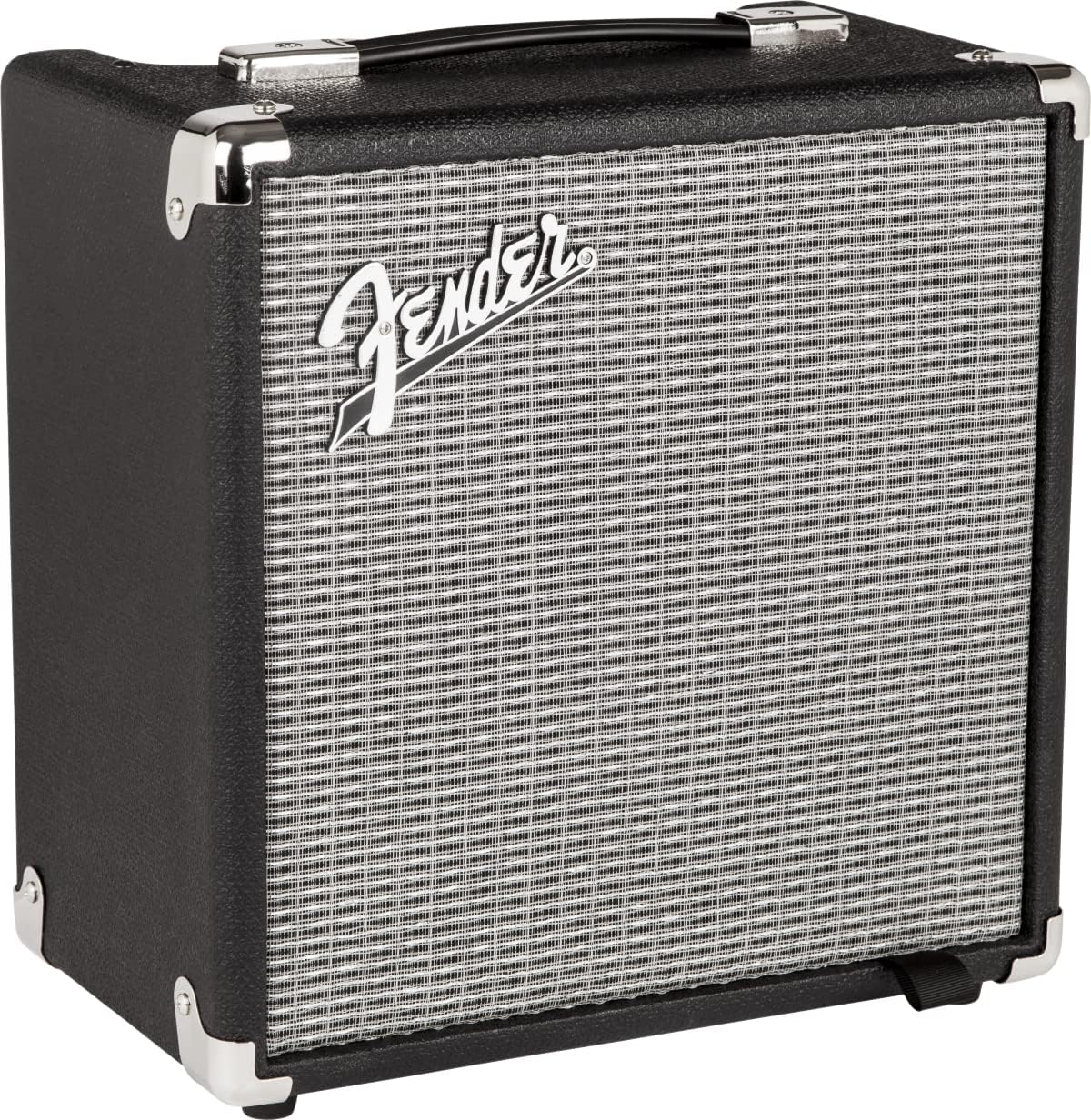 Fender Rumble 15, Bass Amp, 15W, Suitable for Electric Bass Guitar, Small/Compact Bass Practice Amp, Black/Silver image number 1